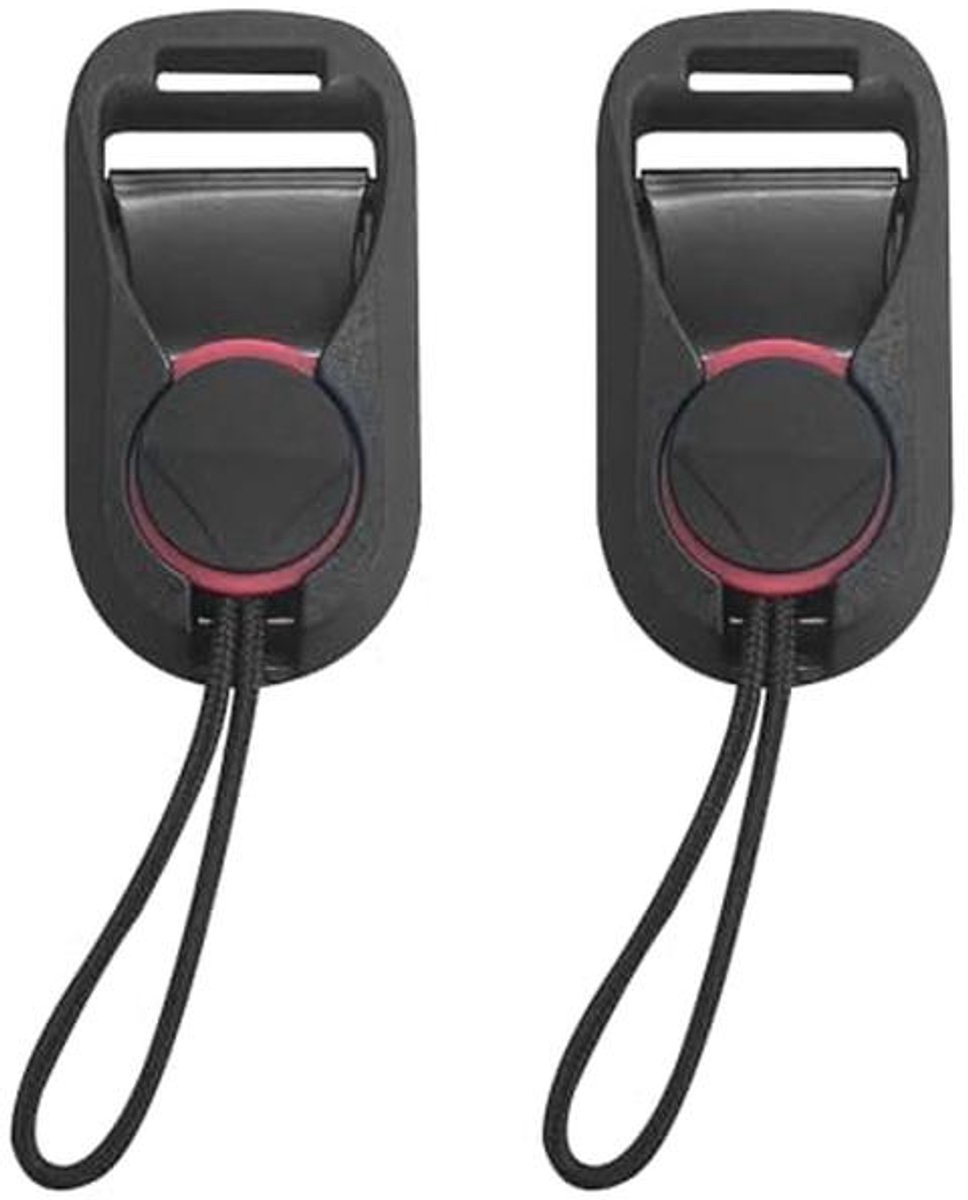 Camerariem Snelsluiting Adapter - 2 Stuks, Zwart, Voor DSLR en Digitale Camera's