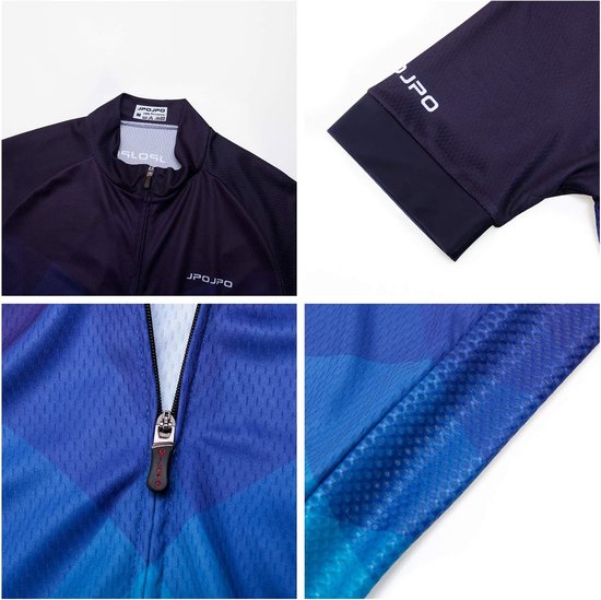 Korte Mouw Wielershirt voor Mannen - Ademend en Sneldrogend Bike Top — afbeelding 2