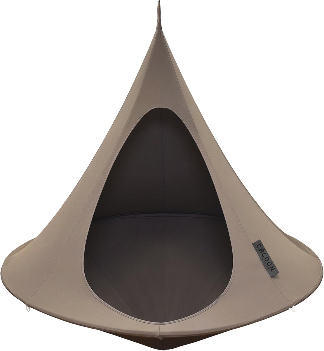 Dubbele hangstoel taupe - Perfect voor volwassenen en kinderen