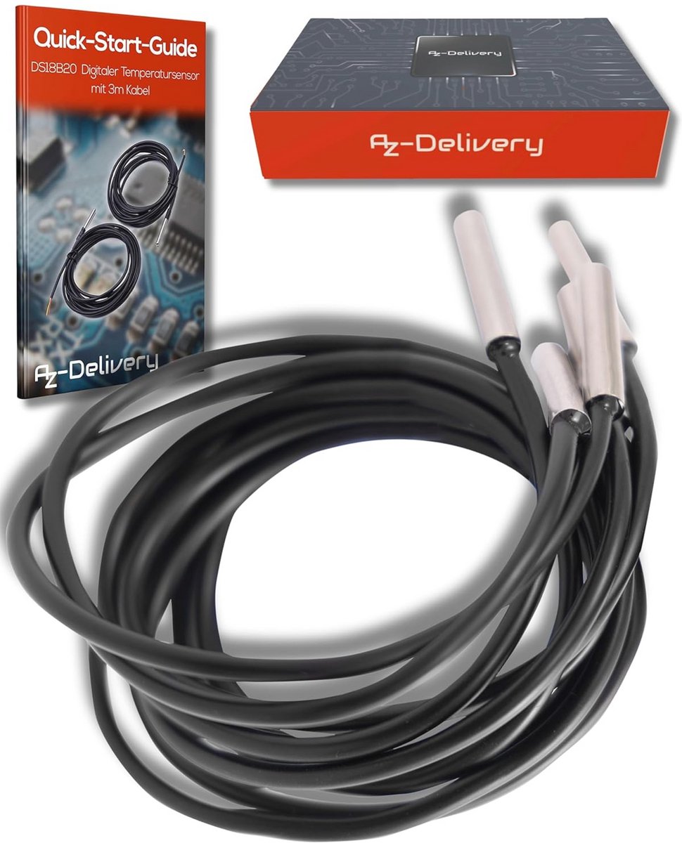 Digital Temperature Sensor 3m with Waterproof Cable for Arduino and Raspberry Pi