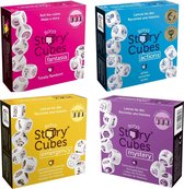 Spellenbundel - Dobbelspel - 4 Stuks - Rory's Story Cubes Actions, Fantasia, Emergency & Mystery
