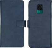 Xiaomi Redmi Note 9 Pro Hoesje met Pasjeshouder - Xiaomi Redmi Note 9S Hoesje - iMoshion Luxe Booktype - Donkerblauw