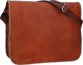 GUSTI Taylor 11 schoudertas bruin unisex Echt leer