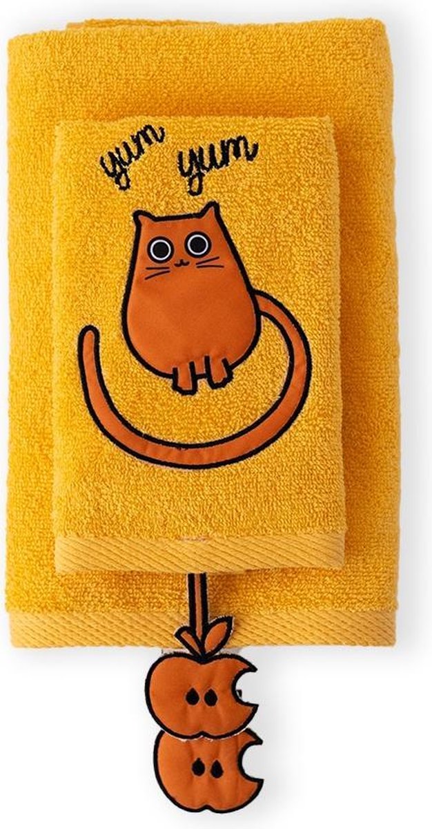 Milk&Moo Babyhanddoek - Peuterhanddoek - Oranje - 2 stuks