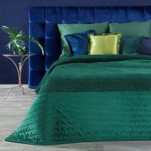 Luxe bed_deken_Brulo_Polyester_sprei_220x240 cm_Gewicht-250+70+150 GSM__donker groen