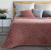 Luxe bed_deken_Brulo_Polyester_sprei_70x160 cm_Gewicht-250 GSM GSM__roze