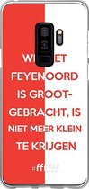 6F hoesje - geschikt voor Samsung Galaxy S9 Plus -  Transparant TPU Case - Feyenoord - Grootgebracht #ffffff