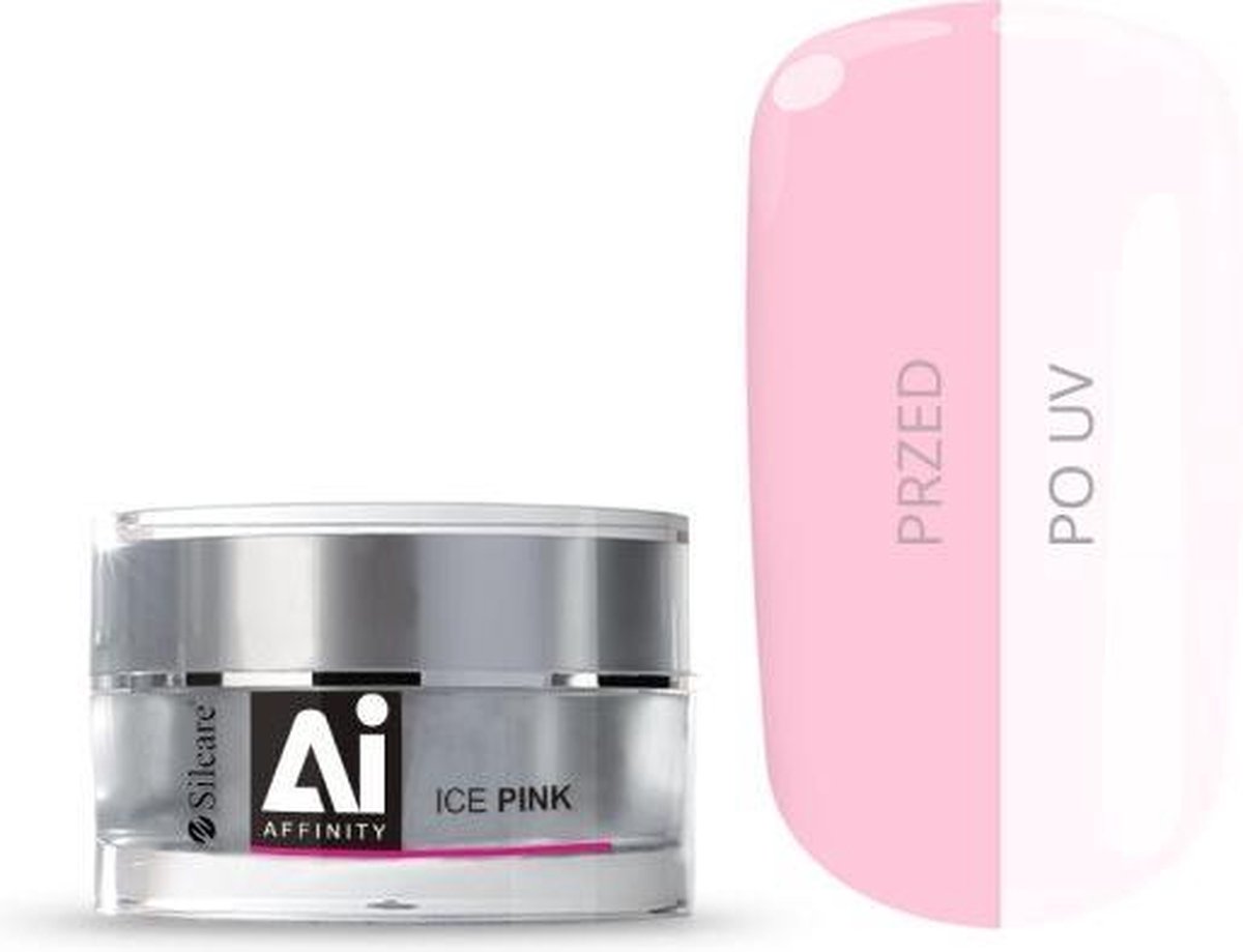 Silcare - Gel Affinity Medium-Knelt Uniphase Gel To The Claw Ice Pink 30G