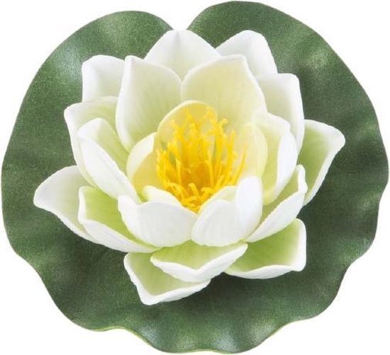 Velda Waterlelie Lotus 10 Cm Foam Wit/groen