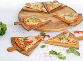 Rico & Plato houten Pizzaplank - dienblad -Napoletana' - vervaardigd uit gecertificeerd teakhout