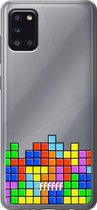 6F hoesje - geschikt voor Samsung Galaxy A31 -  Transparant TPU Case - Tetris #ffffff