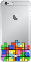 6F hoesje - geschikt voor iPhone 6s -  Transparant TPU Case - Tetris #ffffff