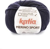 Katia - Merino Sport - 5 Zeer donker blauw - 50 gr.