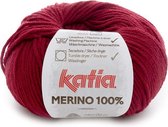 Katia Merino 100% - 52 - Wijnrood_ - 50 gr. = 102 m.