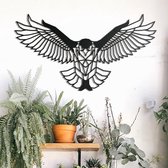 Metalen wanddecoratie Eagle - 53x100cm