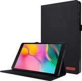 Tablet Hoes geschikt voor Samsung Galaxy Tab A7 (2020) - 10.4 inch - Book Case met Soft TPU houder - Zwart