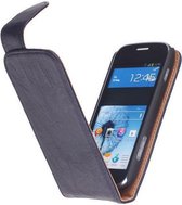 Wicked Narwal | Echt leder Classic Hoes voor Samsung Galaxy Ativ S i8750 D.Blauw