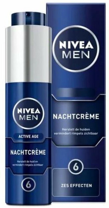 NIVEA MEN Active Age Nachtcrème - Anti Rimpel - 50 ml - NIVEA