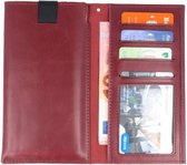Insteek Wallet Cases voor Iphone 6  Bordeaux Rood