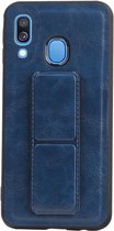 Wicked Narwal | Grip Stand Hardcase Backcover voor Samsung Samsung Galaxy A40 Blauw