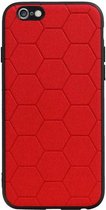 Wicked Narwal | Hexagon Hard Case voor iPhone 6 / 6s Rood