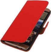 Wicked Narwal | bookstyle / book case/ wallet case Hoes voor HTC One Me Rood