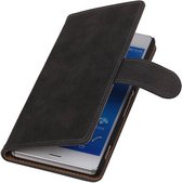 Wicked Narwal | Bark bookstyle / book case/ wallet case Hoes voor sony Xperia Z3 D6603 Grijs