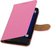 Wicked Narwal | bookstyle / book case/ wallet case Hoes voor HTC U11 Roze