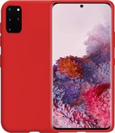Samsung Galaxy S20 Plus Hoesje Siliconen Case Back Cover Hoes - Rood