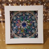 Diamond Painting Mandala 314 met lijstje 15 x 15 cm