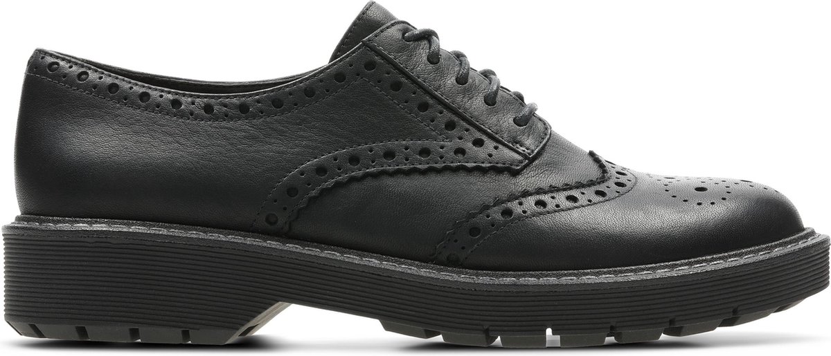 Clarks - Dames schoenen - Witcombe Echo - D - blk smooth lea - maat 6,5 |  bol.com