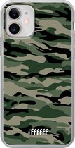 iPhone 12 Mini Hoesje Transparant TPU Case - Woodland Camouflage #ffffff