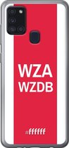 Samsung Galaxy A21s Hoesje Transparant TPU Case - AFC Ajax - WZAWZDB #ffffff