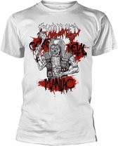 Exhumed Heren Tshirt -L- Gore Metal Maniac Wit