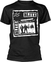 Blitz Heren Tshirt -L- Pure Brick Wall Zwart