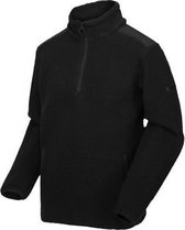 Colman zware Fleece met halve rits van Regatta voor Heren, Outdoorjas, Zwart