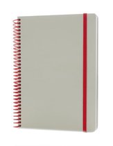 Xd Collection Notitieboek Deluxe 21 X 15 Cm Karton Grijs/rood