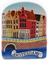 Magneet Keramiek Gracht Color Amsterdam - Souvenir