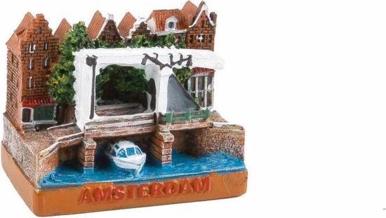 snelheid jazz Struikelen Decoratief Beeld - Miniatuur Ophaalbrug Amsterdam Souvenir - Keramiek -  Matix - Multicolor | bol.com