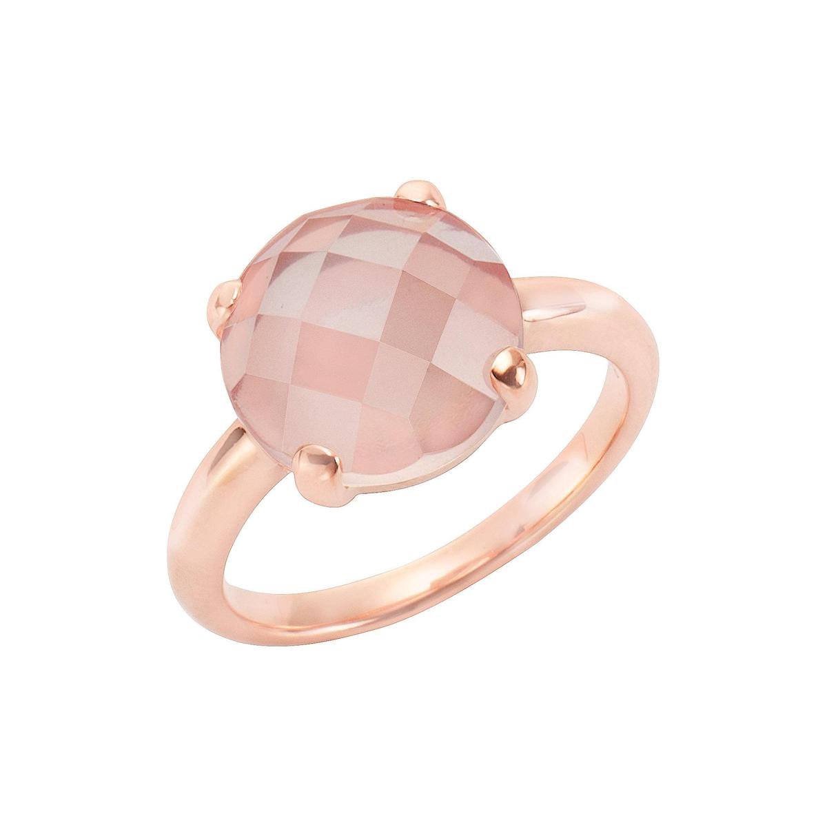 Jamelli Women's Lady Ring 925 Silver 1 Rose Quartz 56 Roos 32021391