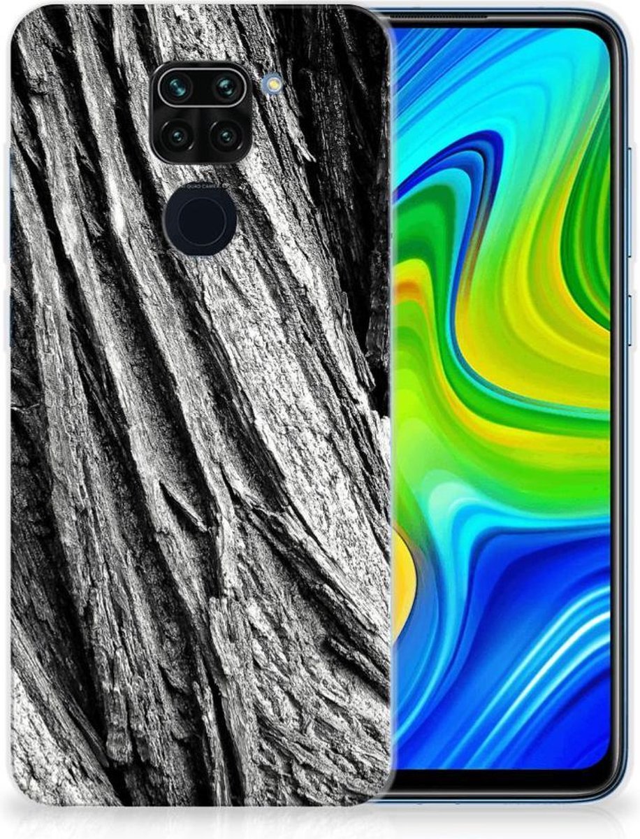 TPU Hoesje voor Bumper Hoesje Xiaomi Redmi Note9 Boomschors Grijs