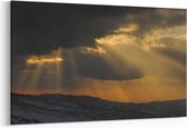 Schilderij - Zonnestralen — 100x70 cm