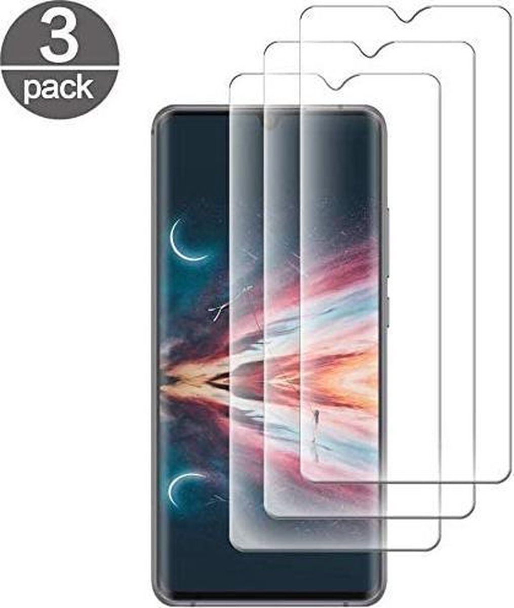 Screenprotector Glas - Tempered Glass Screen Protector Geschikt voor: Xiaomi Mi 9T - 3x