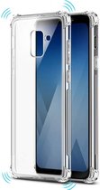 Shockproof Flexibele achterkant Silicone hoesje transparant Geschikt voor: Samsung Galaxy J6 2018