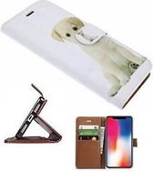 iPhone X Hoesje Wallet Case Puppy