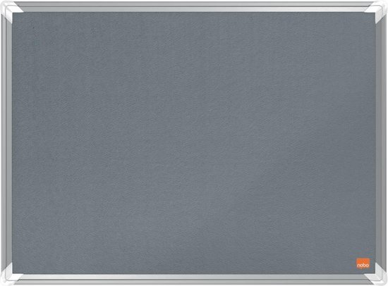 Foto: Nobo premium plus vilten memobord prikbord whiteboard 600x450mm grijs planner