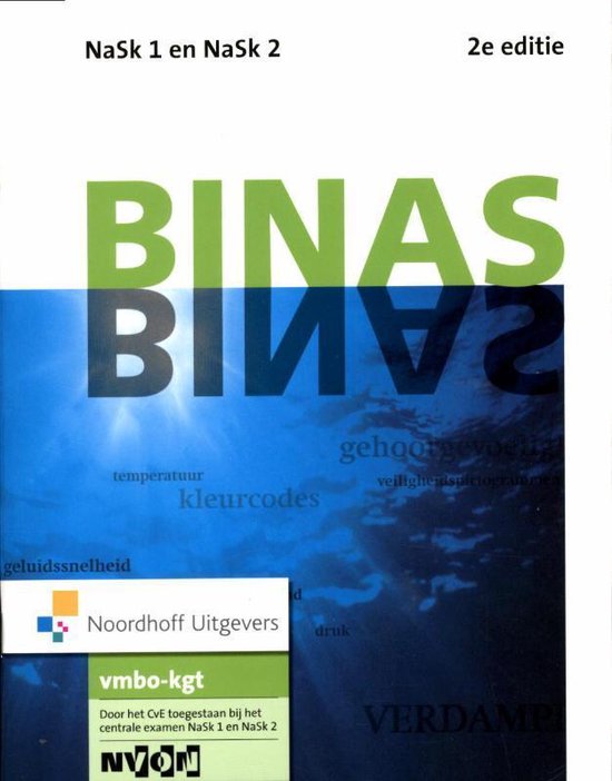 Boek cover Binas Nask1 en nask2 vmbo-kgt informatieboek van Noordhoff (Paperback)