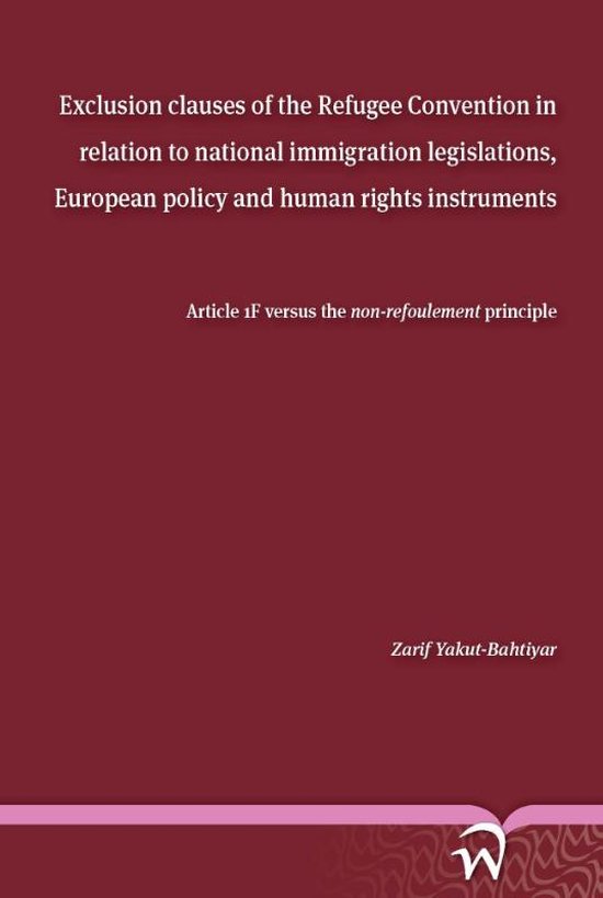 Exclusion clauses of the Refugee Convention in relation to n ... - cover