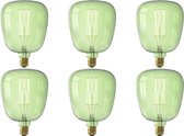 CALEX - LED Lamp 6 Pack - Kiruna Emerald - E27 Fitting - Dimbaar - 4W - Warm Wit 2000K - Groen - BSE