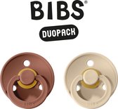 BIBS Fopspeen - Maat 2 (6-18 maanden) DUOPACK - Woodchuck & Vanilla - BIBS tutjes - BIBS sucettes